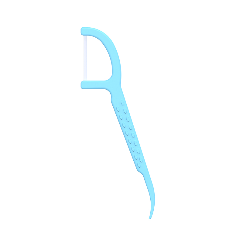 ISO Approved  Mint Flavor Dental Floss Pick ABS Plastic Toothpick With Dental Floss