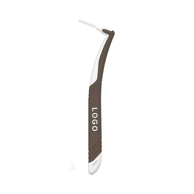 L Shape Nylon Interdental Cleaning Brush, Stainless Steel Wire Interdental Brush For Cleaning Teeth