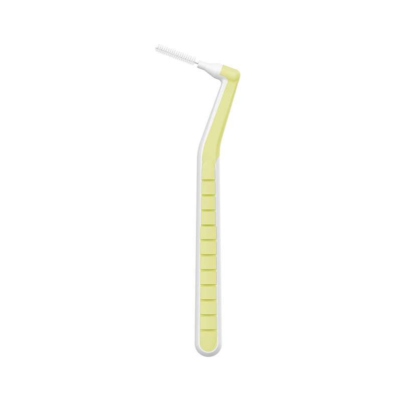 L Shape Stainless Steel Wire Bristle Interdental Brush,Accord With Ergonomics Deep Cleaning Dental Nylon Interdental Brush 