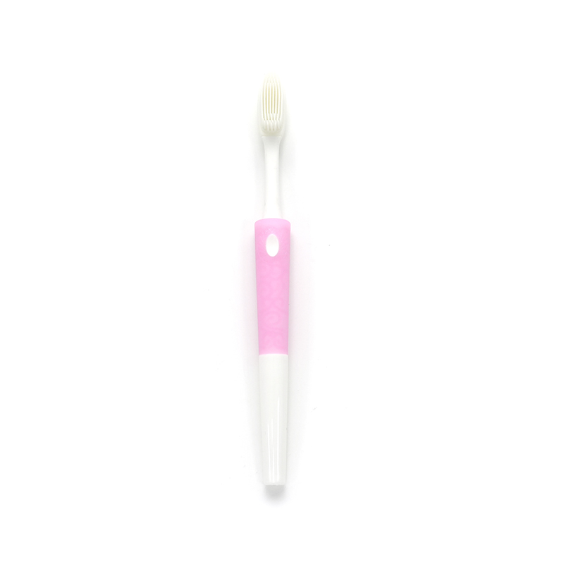 PP/TPE Torch Style Handle Silicone Massage Bristle Adult Deep Cleaning Toothbrush