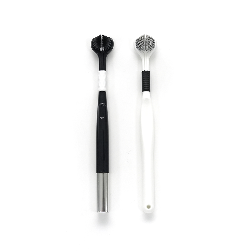 PP Handle 3D BrushHead Ultra-fine Soft PBT Spiral Sharpened Bristle USA Style Adult Deep Cleaning Toothbrush