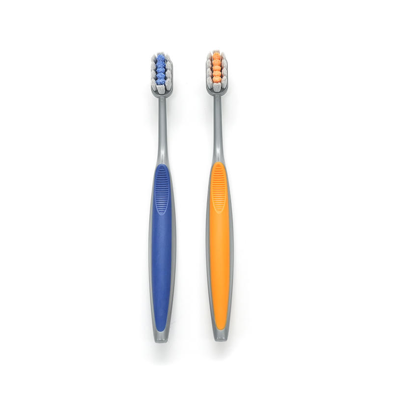 PP/TPE  Crescent Moon  Handle Ultra-fine Soft PBT Bristle Adult Deep Cleaning Toothbrush