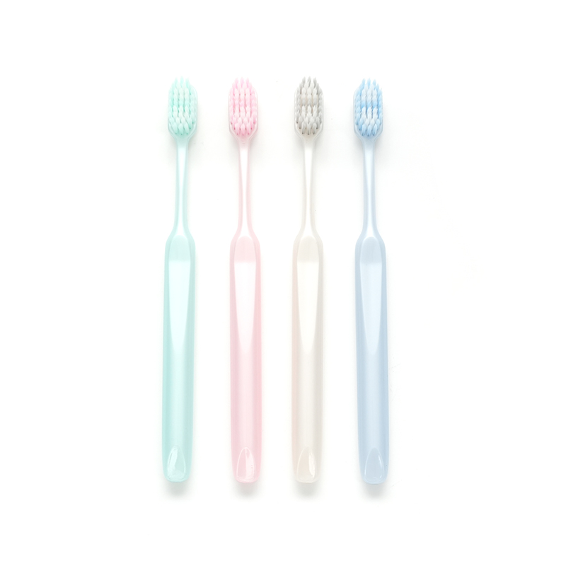 PP Handle Ultra-fine Soft PBT Sharpened Bristle Adult Deep Cleaning Meet USA Standards Elegant Color Toothbrush
