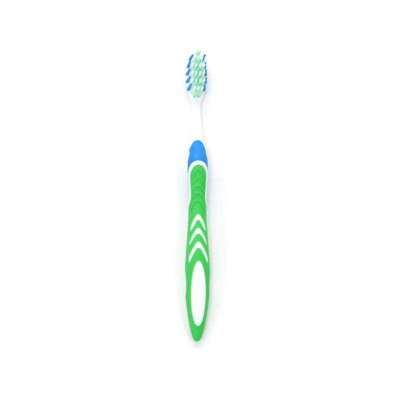 PP/TPE Handle Ultra-fine Soft PBT+Silicone Massage Bristle USA Style 3 Color Adult Deep Cleaning Toothbrush