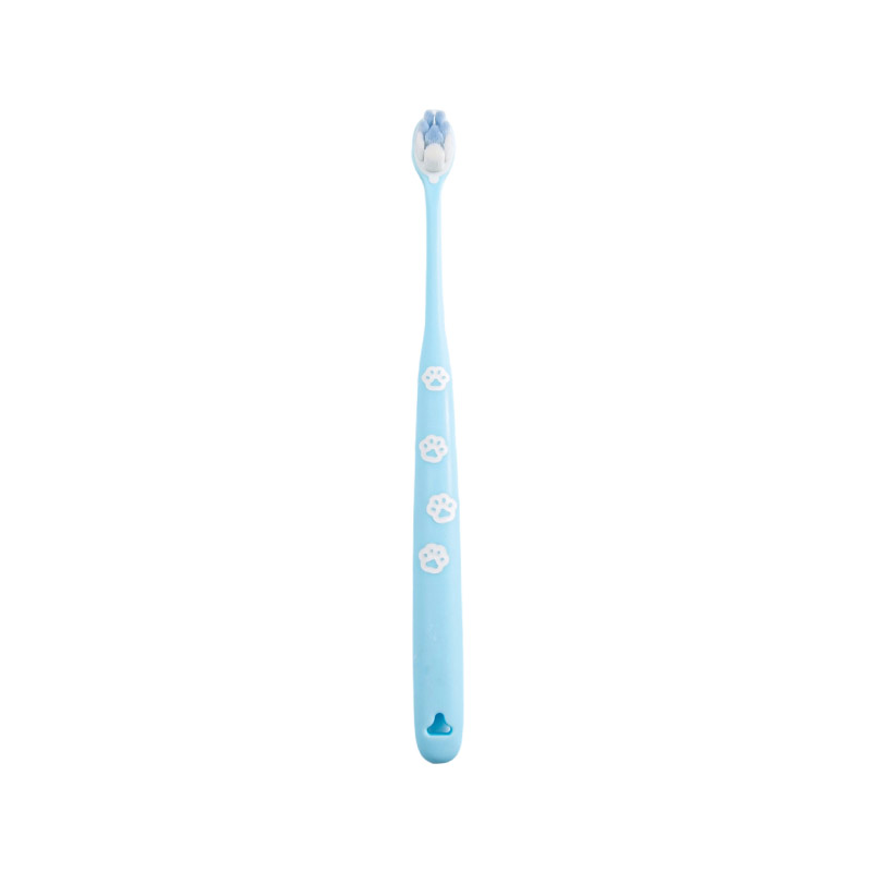 PP/TPE cat paw pattern handle, ultra-fine soft PBT bristles, mini children's deep cleaning toothbrush