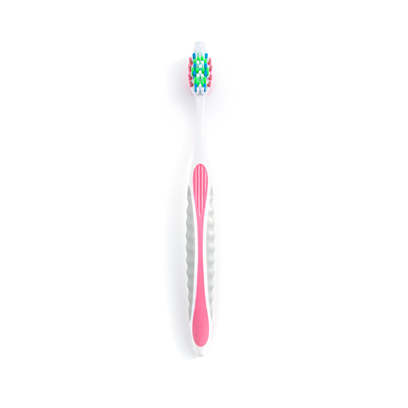 PP/TPE handle, soft massaging bristles, two-color adult deep cleaning toothbrush PP/TPE handle, soft massaging bristles, two-color adult deep cleaning toothbrush