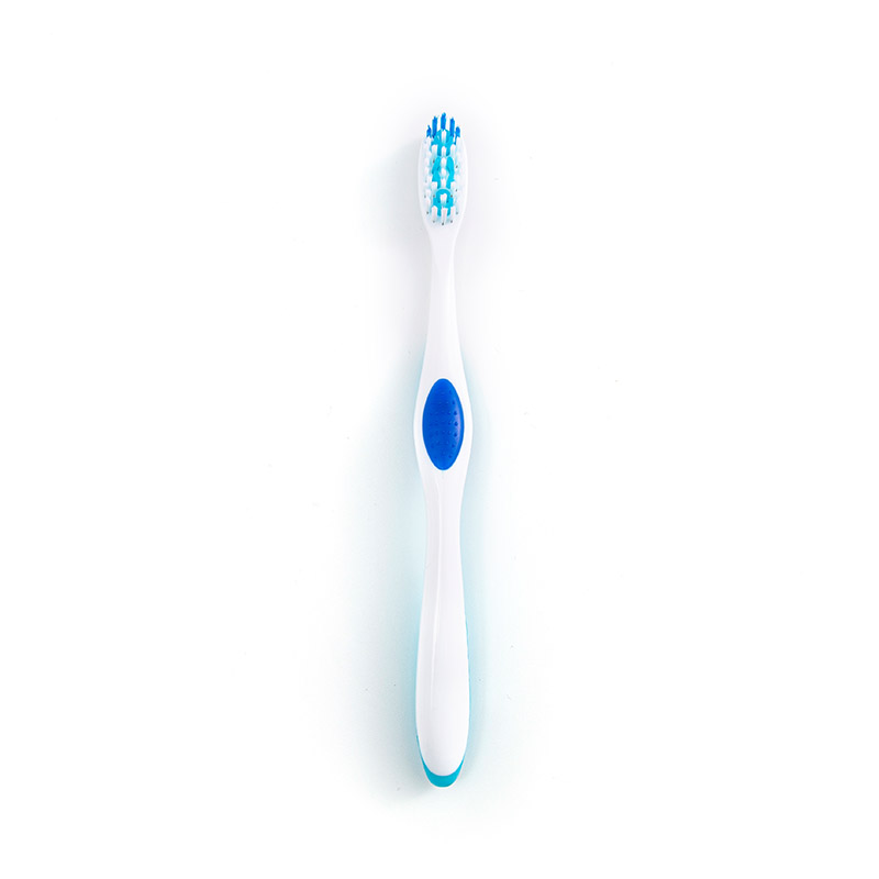 PP/TPE streamlined handle, soft bristles, adult toothbrush PP/TPE streamlined handle, soft bristles, adult toothbrush