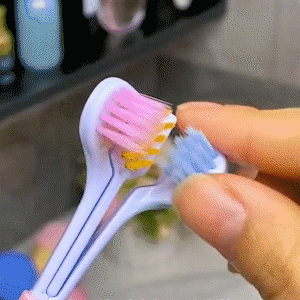 3-sided brush for better brushing results